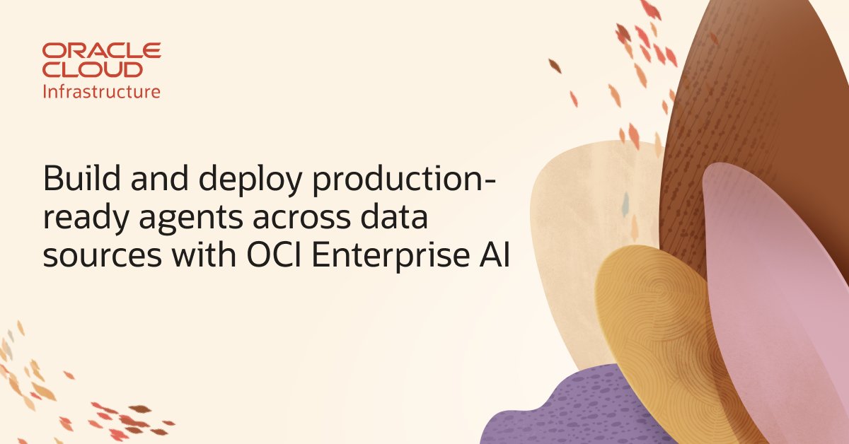 KellyLongstreth's tweet photo. OCI Enterprise AI is now generally available, helping you move from experiments to production with flexibility, extensibility, and unified governance. Learn more: https://t.co/hKwEJAmIEm https://t.co/GRoHQJMGK8