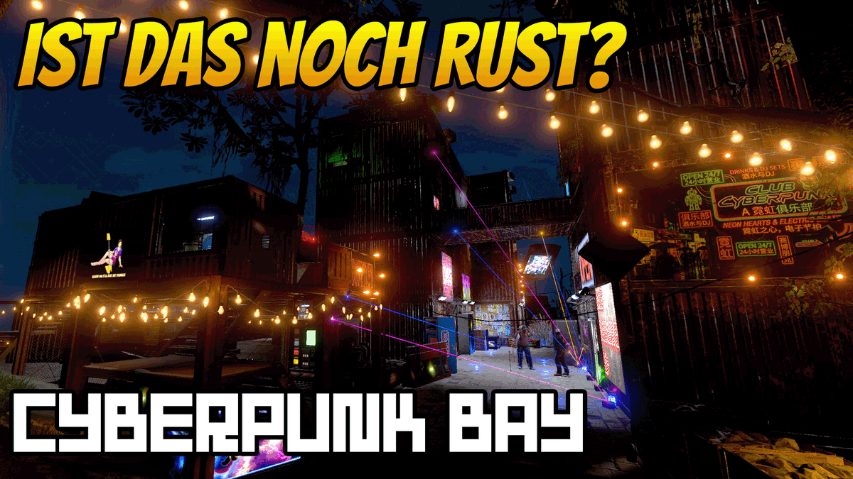 xDreadPandax's tweet photo. RUST meets CYBERPUNK! Neon Atmosphäre in der CYBERPUNK BAY 🌆

🏡Video: https://t.co/KJw6fVAIs1

#rust #letsplay #architecture https://t.co/r0cI248y1K