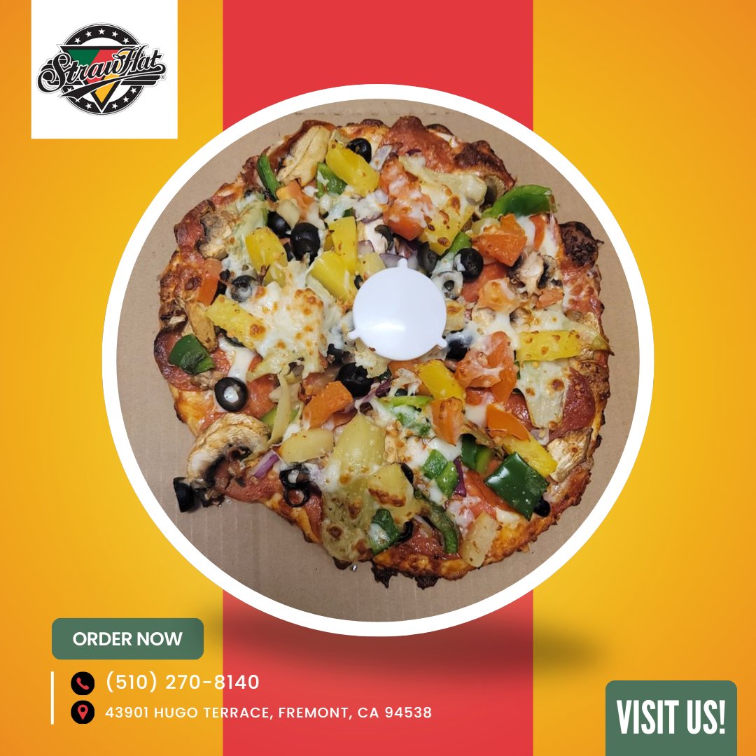 pizzastrawhat's tweet image. Relax at home and let our pizza delivery bring hot, fresh slices right to your door without lifting a finger. We prepare every pie to travel beautifully. Reach out to schedule delivery today! #PizzaDelivery
pizzarestaurantfremont.com/pizza-delivery
