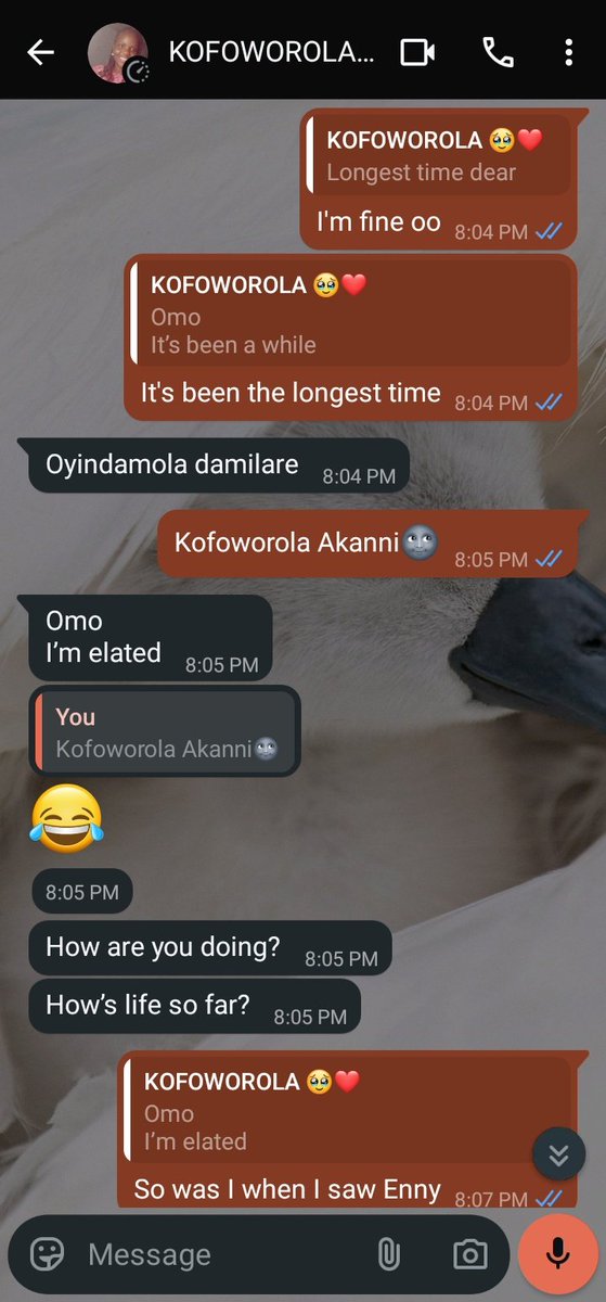 _oyindaaaa's tweet photo. I'll forever remember yesterday 

I linked up online with one of my primary school friends, one of my closest friends then in primary school.

Meanwhile I'm in my final year in the university. It's about 12 years ago now
The way we even linked up was funny

Small world really! https://t.co/9j3kCH9H86