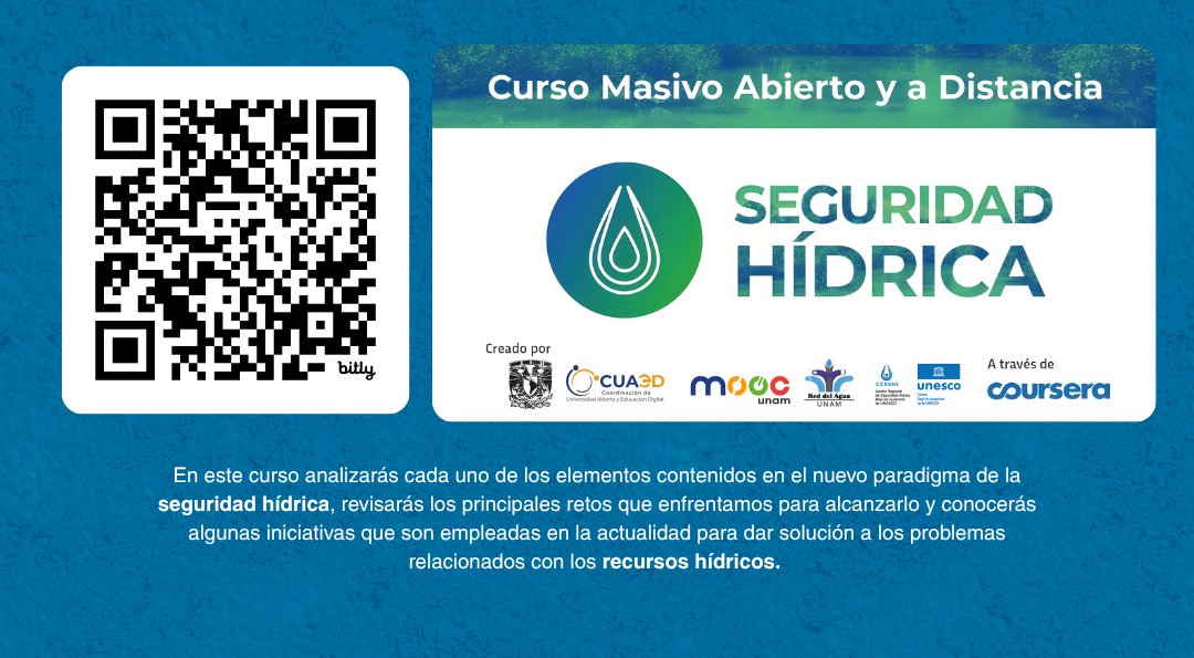 Agua_UNAM's tweet image. ¡Un verdadero #Believer le sabe a los #RecursosHídricos!💧💻

Inscríbete a los #Cursos #MOOC que tenemos disponibles para ti a través de #Coursera 💧🖊🤝

👉 Seguridad Hídrica: bit.ly/3QHVnt1
👉 Ciudades Hidro-inteligentes: bit.ly/3nVkXhb

#AguaUNAM #Educación