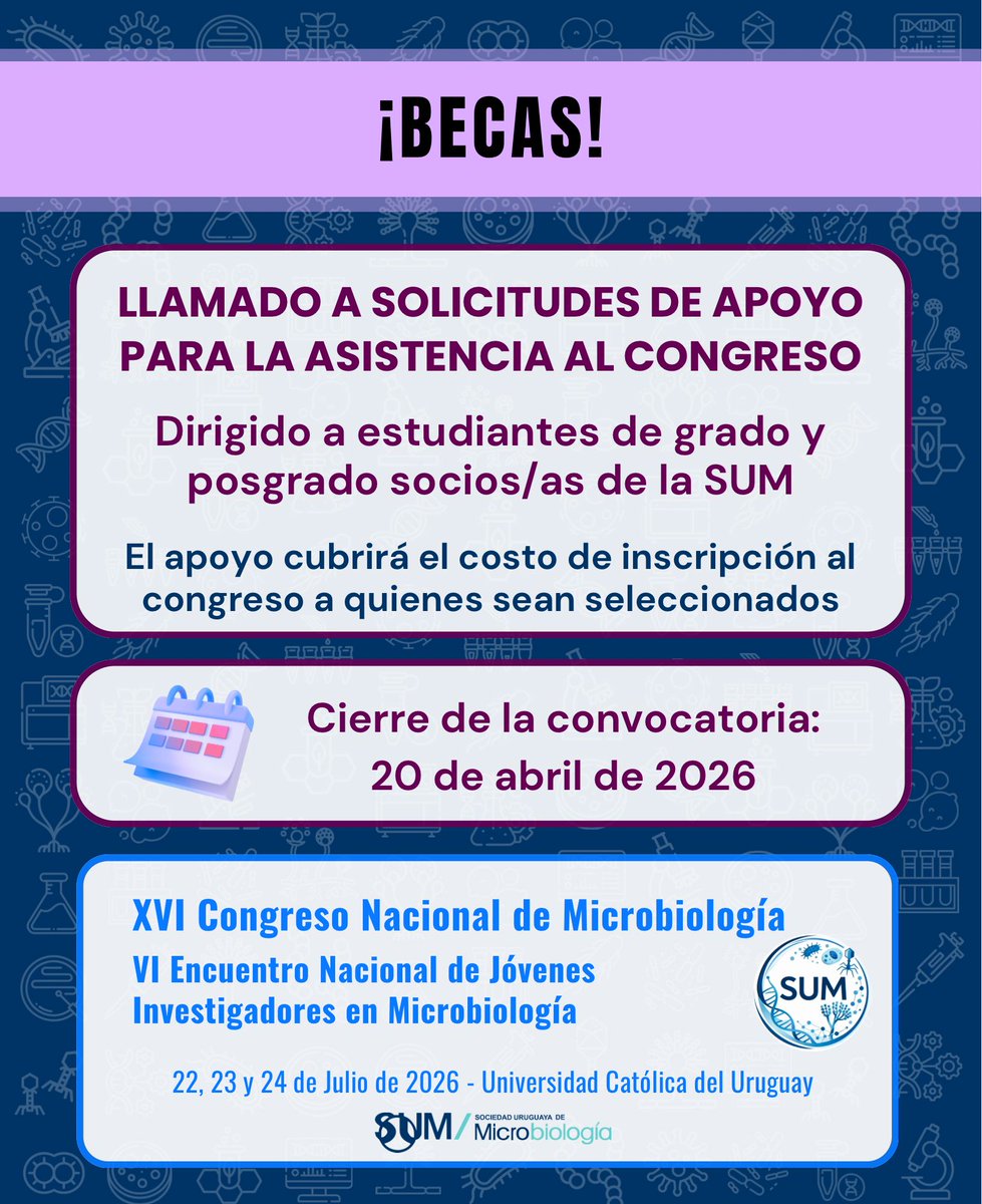 Sociedad Uruguaya de Microbiología-SUM tweet media
