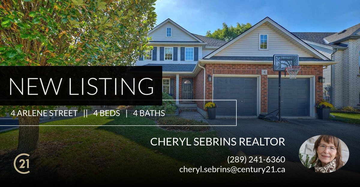 CSebrins's tweet photo. 📍 New Listing 📍 Take a look at this fantastic new property that just hit the market located at 4 Arlene Street in St. Catharines. Reach out here or at (289) 241-6360 for more information!

Listed by Guy Gray

Cheryl Sebrins
Real ... https://t.co/69c0bHsWZi https://t.co/fjt39sLWWY