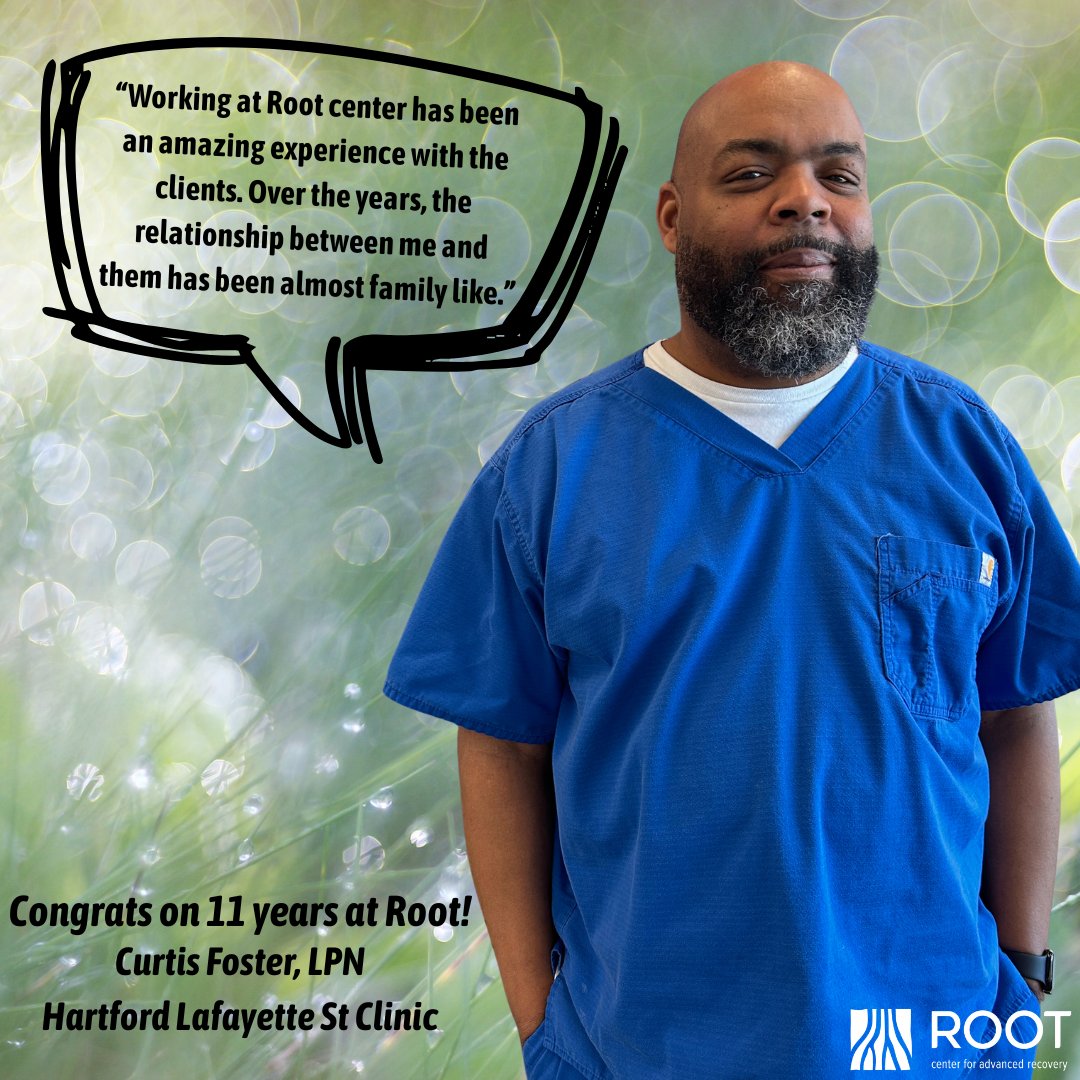 RootCenterCT's tweet photo. Root Center is a place where we hope you will plant your roots, and grow with us for years to come! Congrats to Curtis Foster, one of our Nurses, for reaching 11 years with Root! Find a career you could love for years to come, visit https://t.co/oPefRBSUQ7
#JobLove #CareerGrowth https://t.co/nJMBGnQ6RU