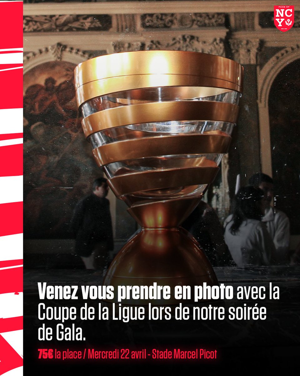 C'est avec un immense honneur que nous aurons le privilège de vous accueillir en présence du trophée de la Coupe de la Ligue, mercredi prochain. Un photocall sera installé lors de notre soirée afin d'immortaliser ce moment exceptionnel à vos côtés. Ne tardez plus à réserver vos