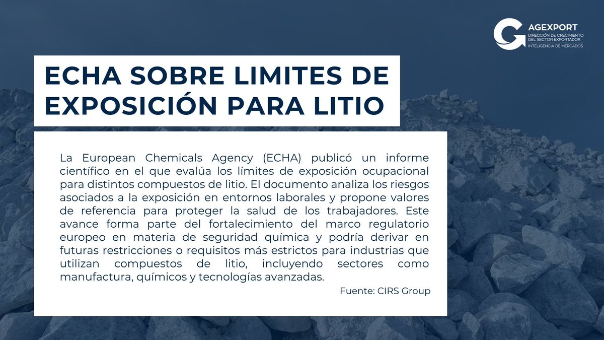 AGEXPORT Inteligencia de Mercados tweet media