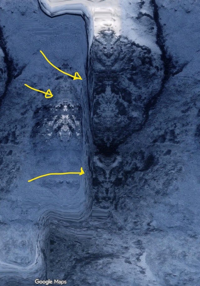 baba_chaukanna's tweet image. Somewhere kn argentina, such faces are visible in #googlemaps with #satellite #view.