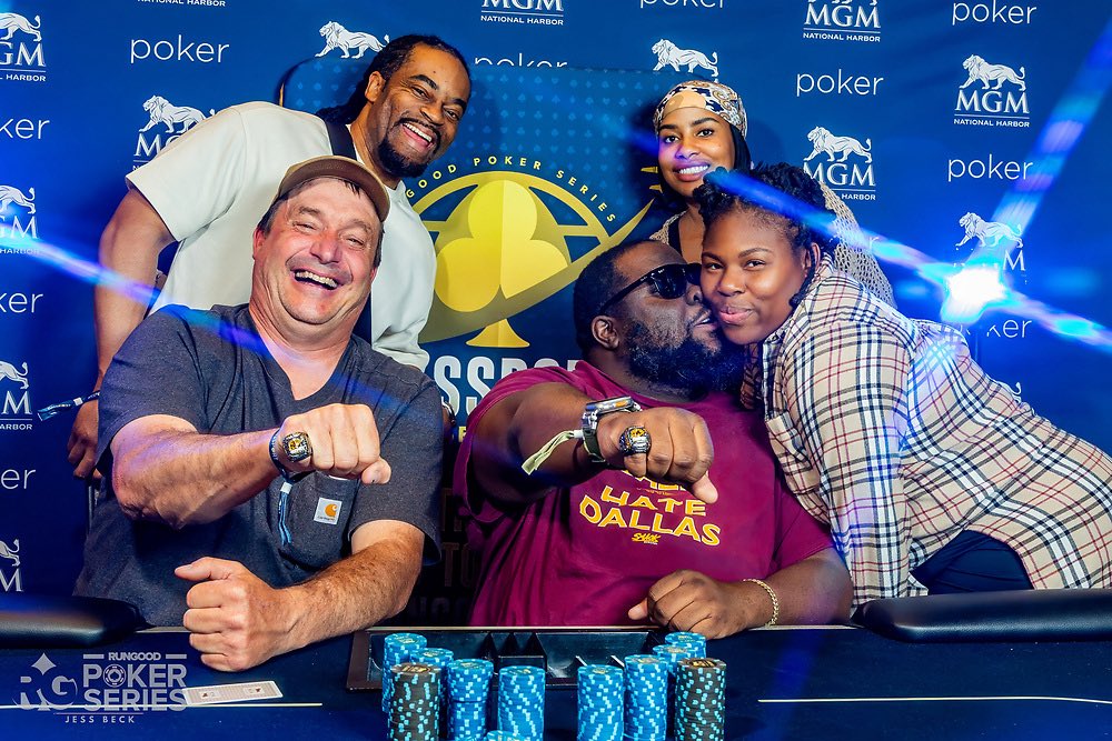 MagnusQGamez's tweet photo. Back to back wins and a ring! 💎 @MGMNH_Poker @RGPokerSeries @riverspokerport https://t.co/GjAOaKjsSv