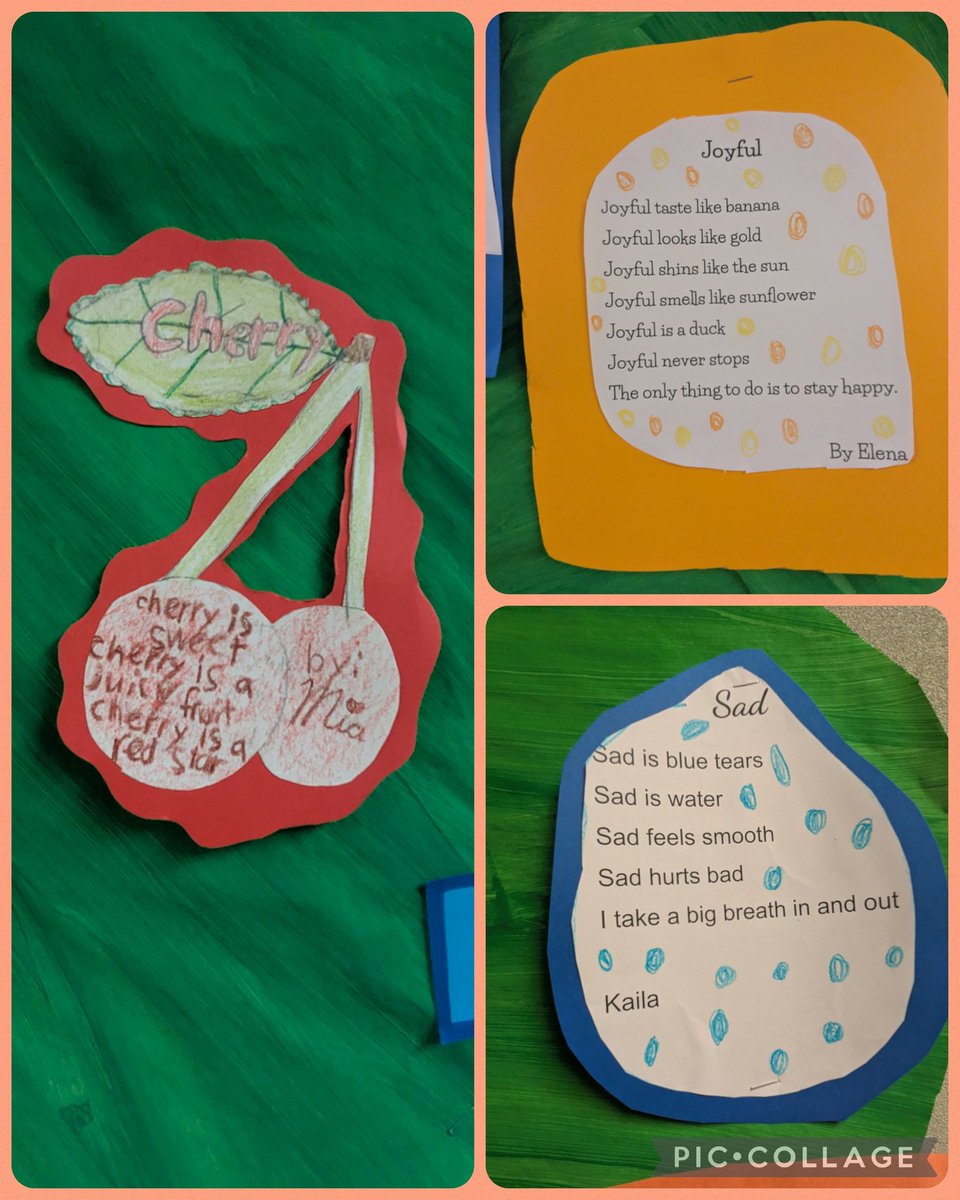 Mrs_Moore_TCES's tweet photo. Our Poet Tree is bursting with newly published poems. From rhymes to heartfelt lines, these young writers are growing their creativity one poem at a time! π³β¨π₯°
#PoetTree #2ndGradeMagic @TISDTCES @TISD_ELAR https://t.co/czqG5jWgXH