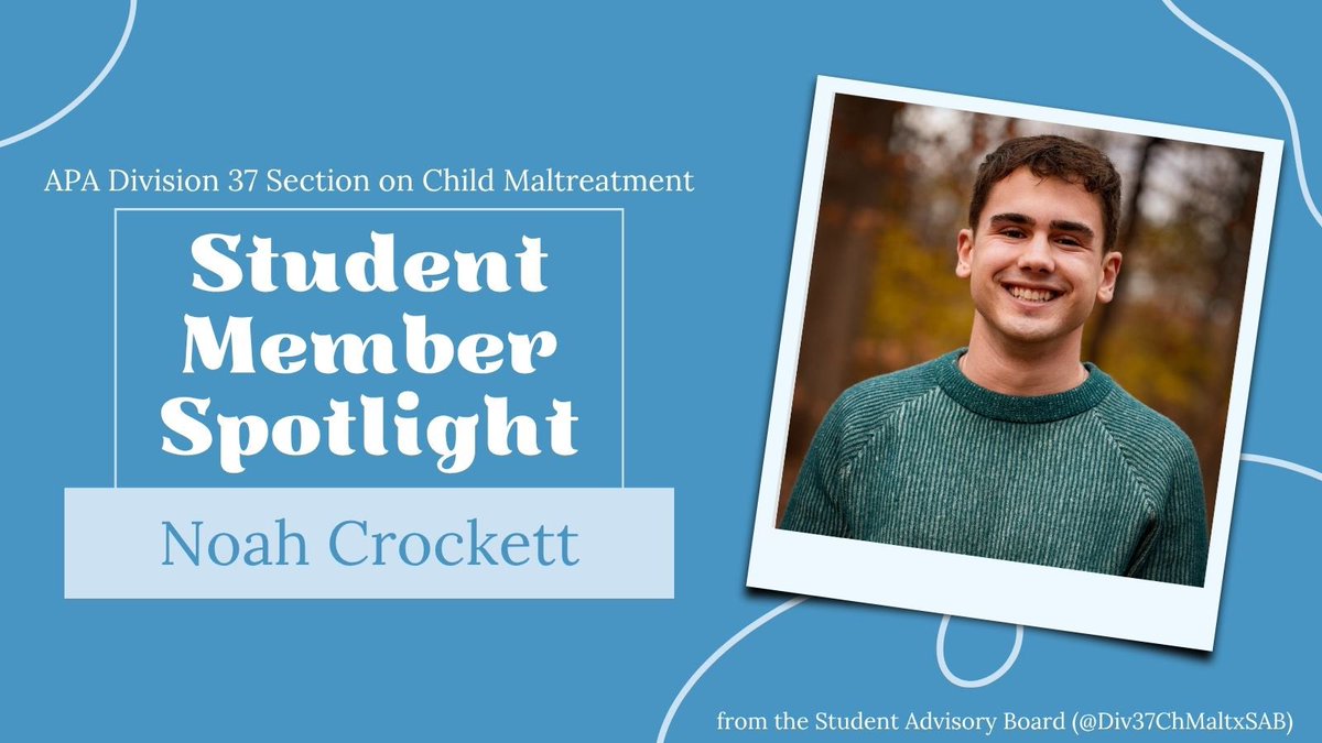 Section on Child Maltx Student Board / APA Div 37 tweet media