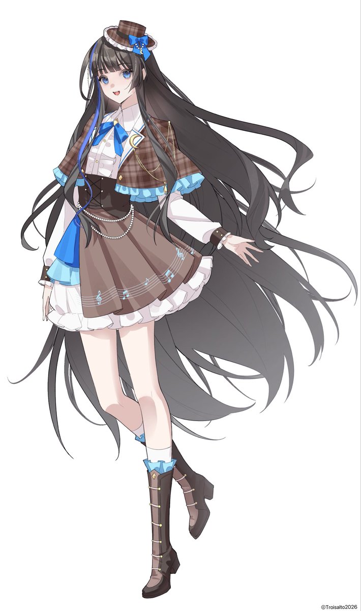 troi_official25's tweet photo. 角色第二期服装立绘
Character second costume illustration

🩷星野仁美 Hoshino Hitomi 🎀
CV:藤原りさ/Risa 

💙和泉結衣 Izumi Yui❄️
CV：鶴園里奈 

💚 竹森美咲 Takemori Misaki🍀
CV：桐喵

🖤リンネLynne🕸️
 CV: 宿原寧雨

Art by:升天

#troisalto https://t.co/hvVlCGIEQo