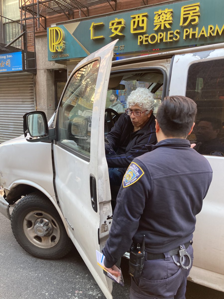 NYPD5Pct's tweet photo. Crime Prevention Officer were out in the community distributing flyers on grand larceny and auto theft. Reminder: never leave property unattended, lock your vehicle, and keep valuables out of sight. Staying alert and informed helps keep our neighborhood safe. https://t.co/GrcSgsTwiO