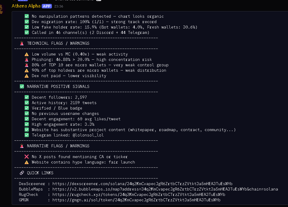 morph_on_sol's tweet photo. $lol

34q2KmCvapecJgR6ZrtbCTrzZVtkt3a5mHEA3TuEsWYb

made around 15k on $LOL . 

see the image below to know how ai analyzed and told me if it was a good buy https://t.co/m9N5QwTsve