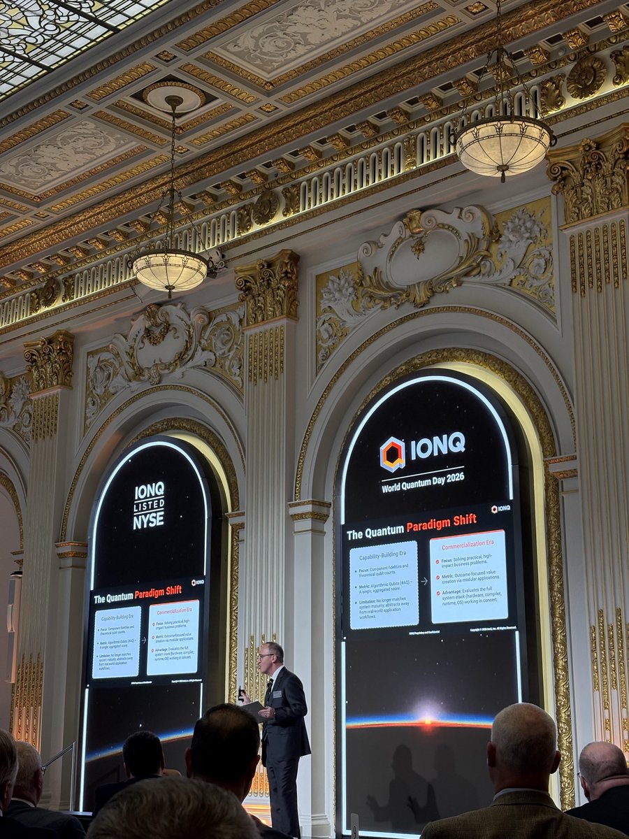 IonQ_Inc's tweet image. Ariel Braunstein, our Chief Product Officer, shares our new benchmarking framework. “Measuring what matters: A framework for evaluating commercial quantum utility based on real-world outcomes.”  

Find it here: ionq.com/blog/beyond-qu…

#WorldQuantumDay