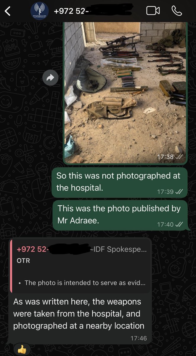 AlexMAstley's tweet image. The #IDF claimed that a hospital in southern #Lebanon was being used by #Hezbollah. 

Then, the IDF admitted to me that a photo they shared, ostensibly as evidence, was not taken at the hospital.

There is, as yet, no hard evidence to back these claims.