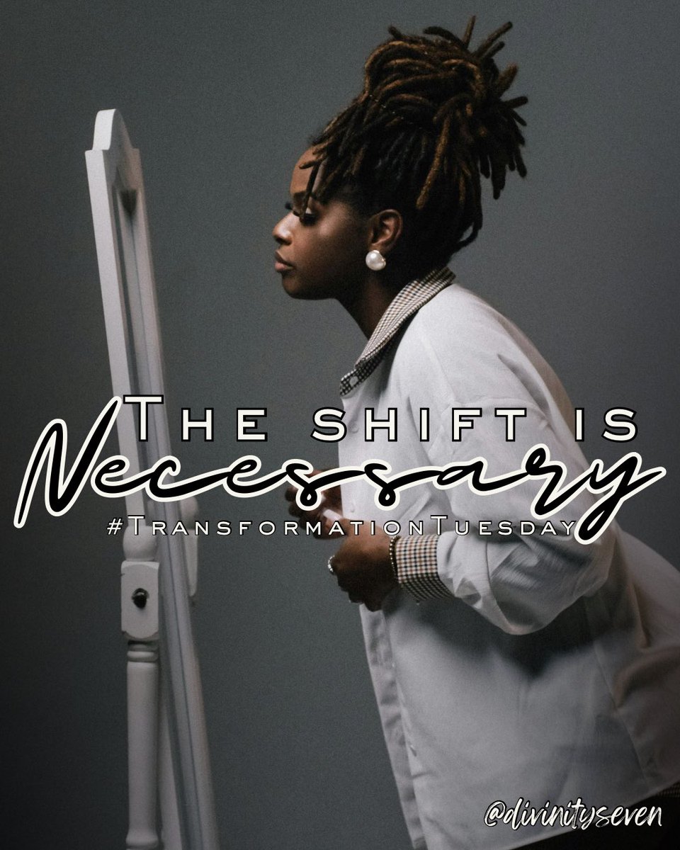 SevenDivinity's tweet image. #TransformationTuesday 
“The shift was necessary.”

I didn’t lose myself…I outgrew who I used to be.

And yes, it was uncomfortable.  
👉🏽It cost me people.  
👉🏽It made me question everything.

But staying the same would’ve cost me more.
So I chose the shift. And I’d choose it