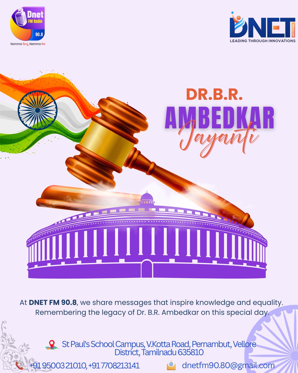 DnetFm's tweet photo. Happy Ambedkar Jayanti https://t.co/QZQfJgFQpY