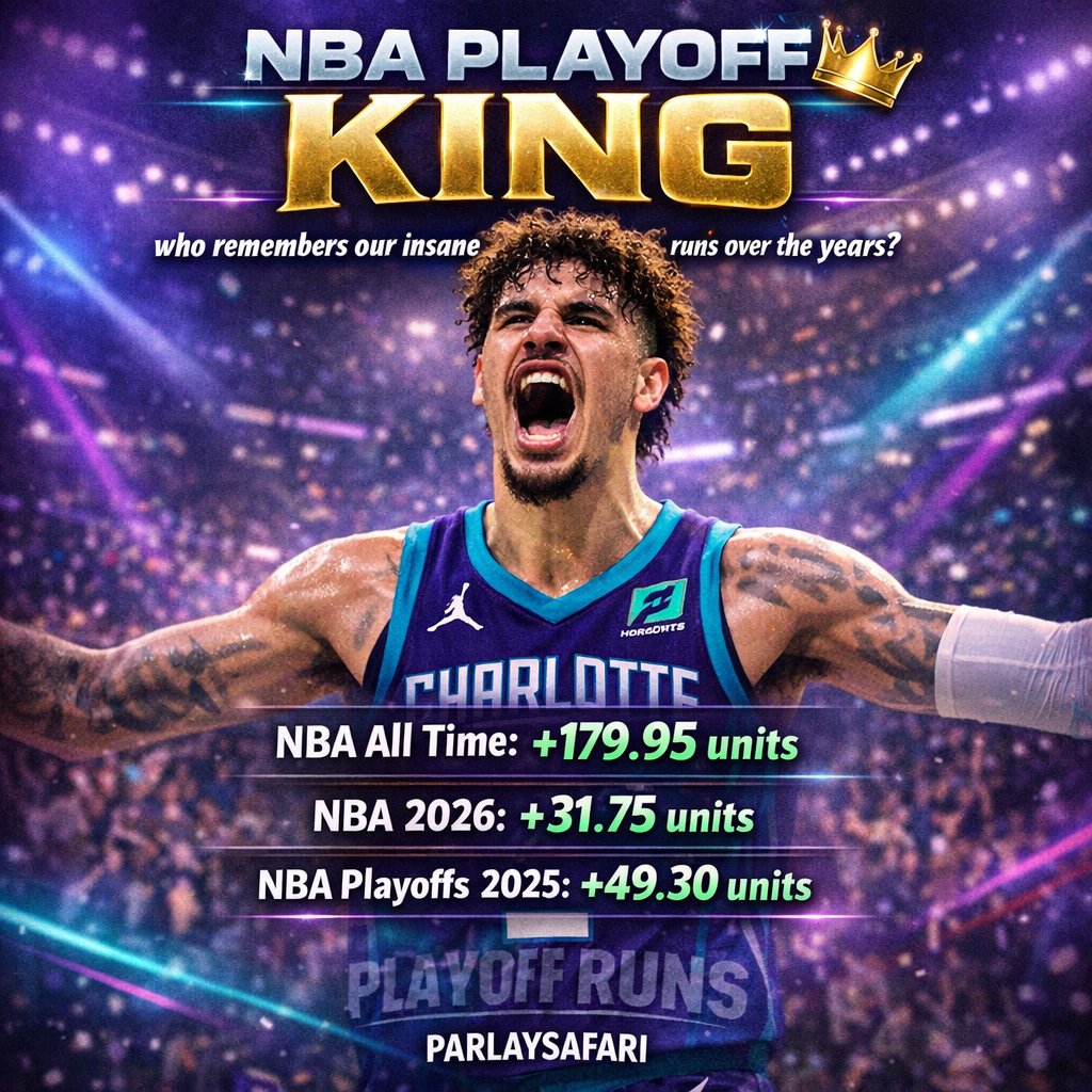 🏀 NBA PLAYOFFS ARE HERE

NBA Playoffs 2025: +49.30units💸

I say it every year ... the PLAYOFF KING👑

DM ME FOR NBA PLAYOFF PACKAGE📲

Sending our 2U NBA POD🤑tonight to a few of you who INTERACT with this🔥