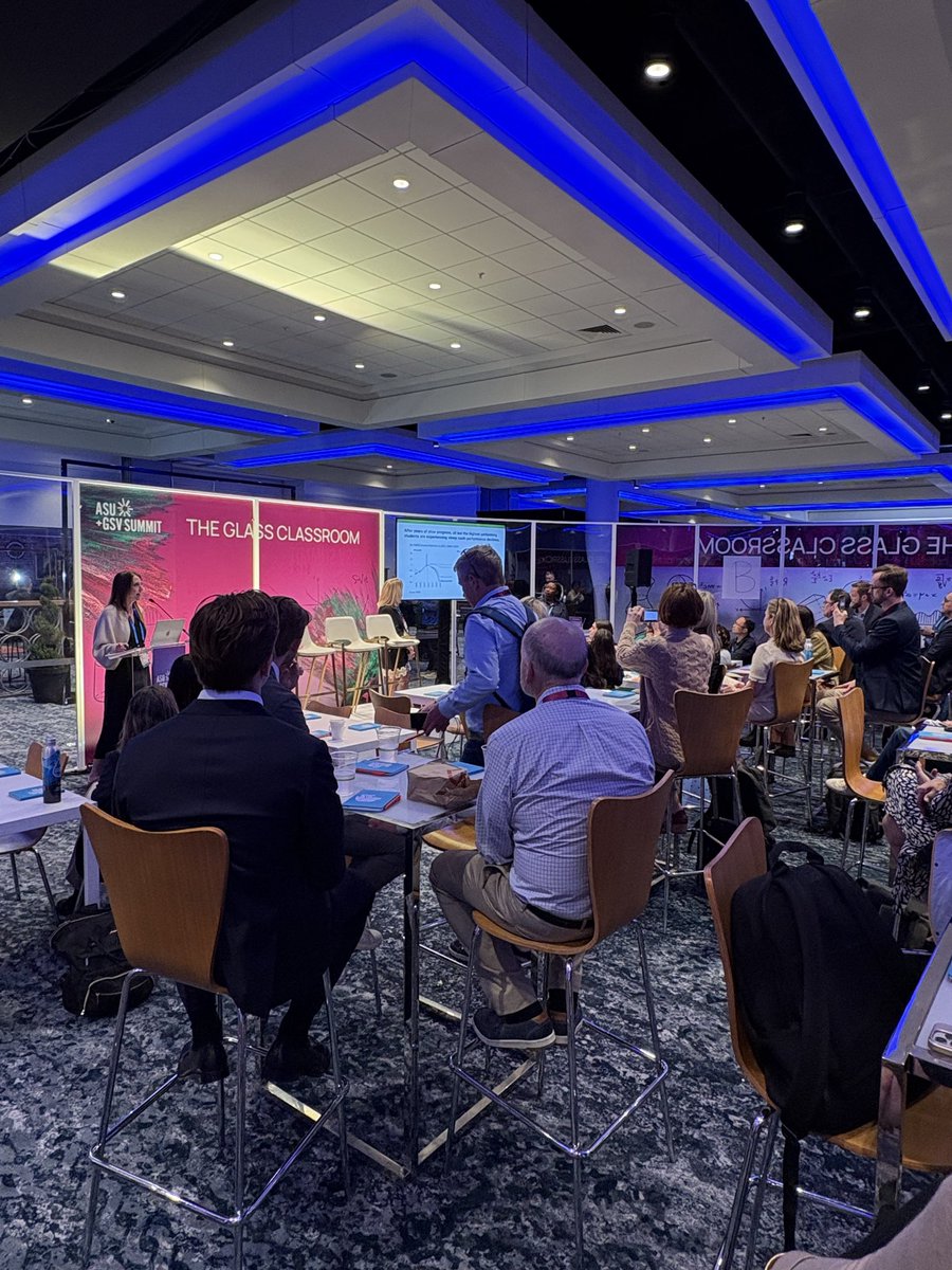 CRPE_edu's tweet photo. Spotted at @asugsvsummit : @breedusseault sharing our #StateOfTheStudent work on the math crisis and @RbnLake moderating a panel on AI as a catalyst for K-12 innovation with @aylonsamouha, Cady Ching, Christopher Neilson, @gw_smiles, &amp; James Rhyu. https://t.co/bo61BqUHHv
