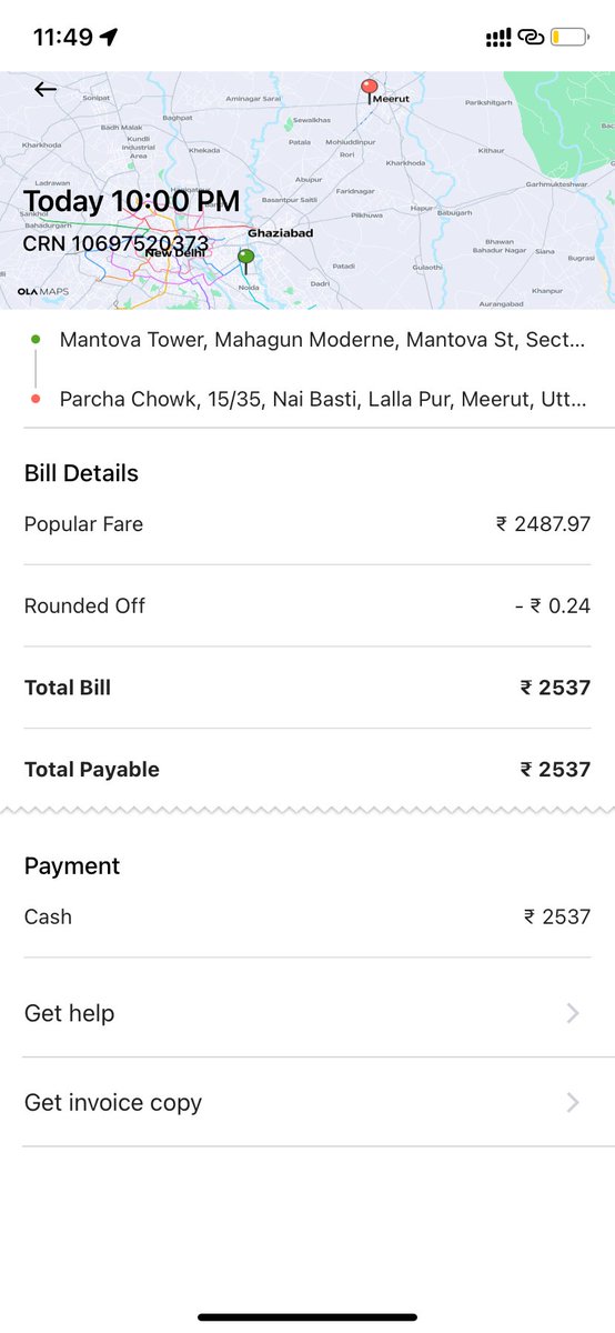 THEAASHAY's tweet photo. @Olacabs facing the shittiest experience!!!
 I have been charged double the amount!!! 

Be alert https://t.co/39xgdbVX5P