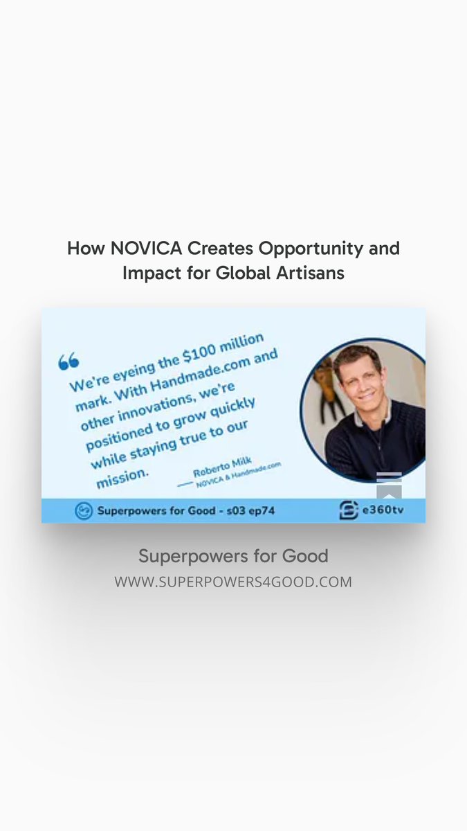superpowrs4good's tweet image. What if investing could empower artisans worldwide? 🌍

@NOVICA  has sent $142M to 10,000+ artists—now raising on @StartEngineLA  with investments starting at $300.

Impact + access = the future.

Details: superpowers4good.com/p/how-novica-c…

#ImpactInvesting #Crowdfunding #SocialImpact