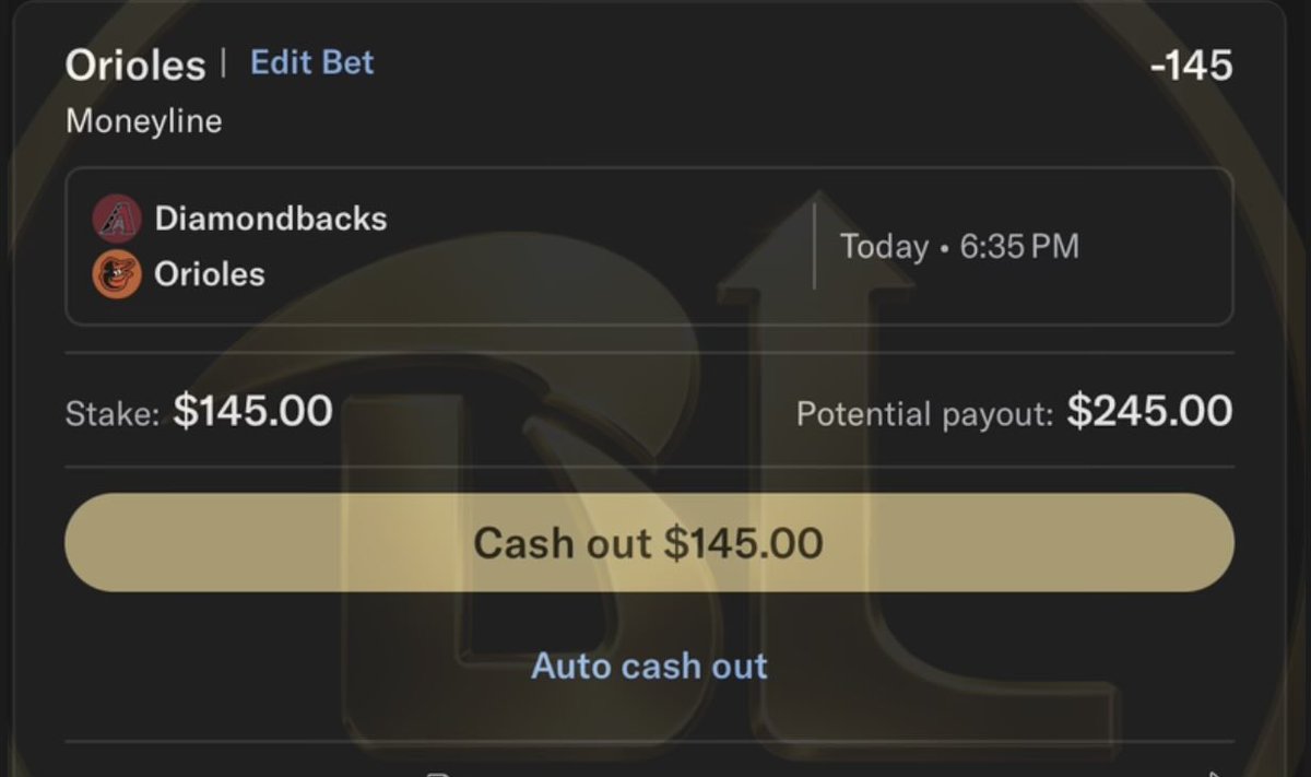 Let’s go back 2 back 👀⚾️💥

Orioles ML -145 on #BetMGM 🔒🛎️

$20 giveaway when we cash 💰💸

#BetLeveling #Gambling𝕏 #MLB