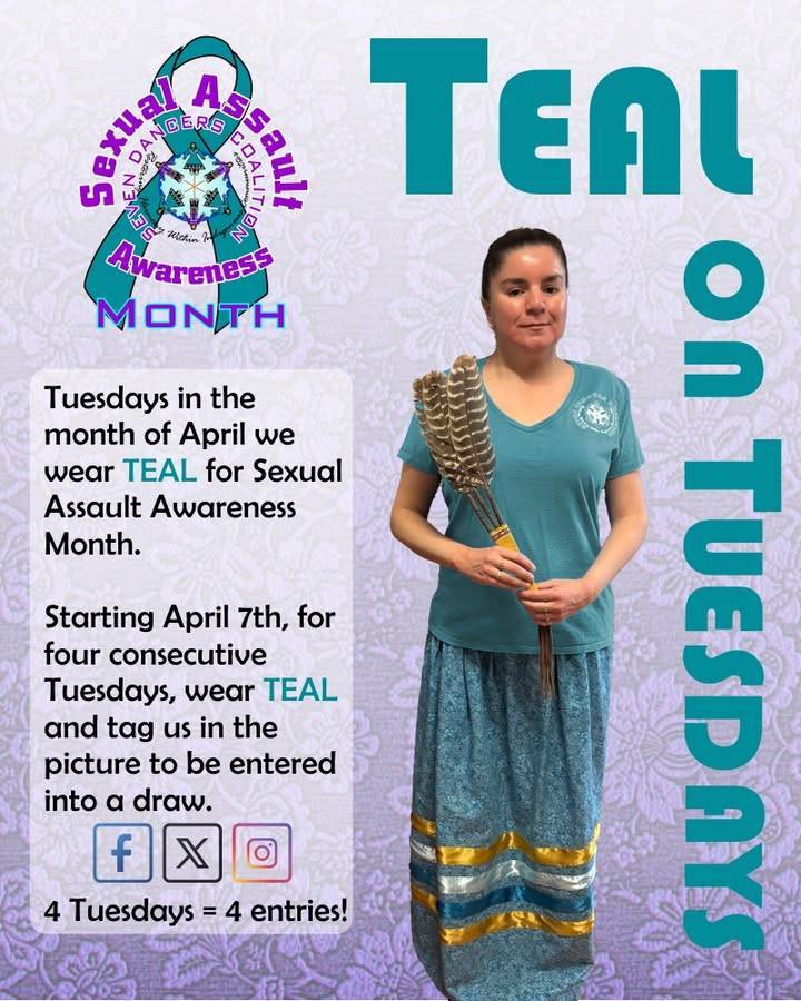 Be sure to TAG us today in a picture wearing your Teal On Tuesdays in support of Sexual Assault Awareness!   #TealOnTuesdays #SexualAssaultAwareness #SAAM #SupportSurvivors #TealRibbon #StopSexualAssault #WearTeal #sevendancersco #sevendancerscoalition Seven Dancers Coalition
