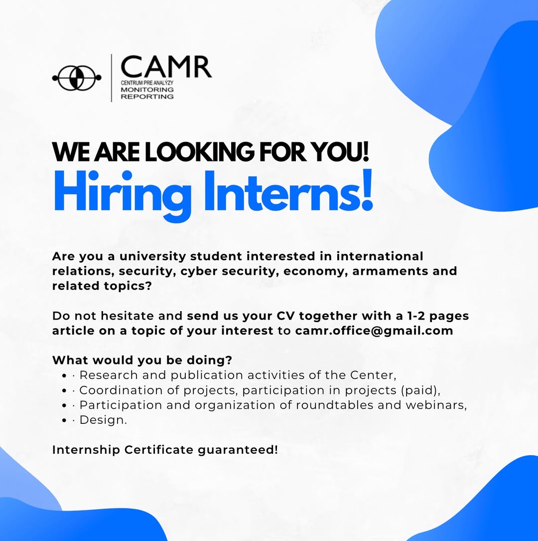 CAMRSVK's tweet photo. Are you looking for an internship and curious about what we do?

This might be just the opportunity for you!

#Internship #InternshipOpportunity #StudentLife https://t.co/hyDDDZxoKk