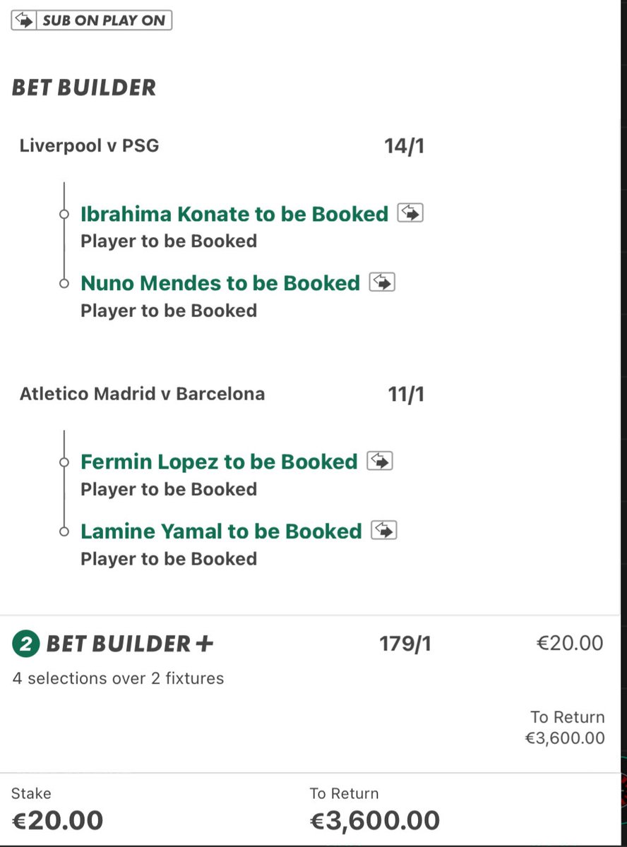 DarkArtsFc's tweet photo. Turn €20 into €3,600?🤷🏽‍♂️ 

Let me know if you’re tailing🤞🏼👇🏼❤️

You don’t want to miss this 👀 https://t.co/ObyzPr0uhh