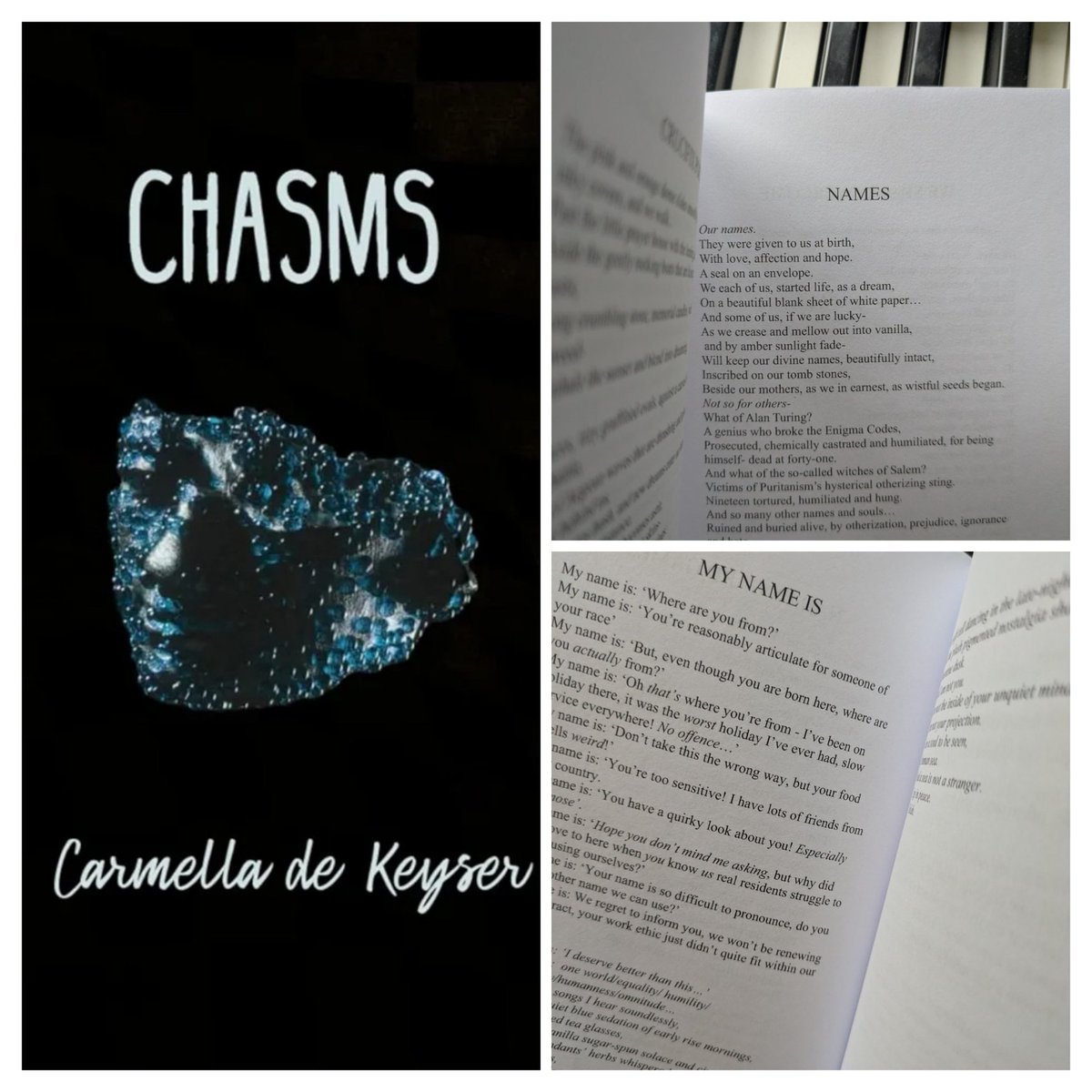 CarmellaPoetry's tweet photo. While writing #Chasms, I thought about the significance of #names & conflicts of integrity V societal pressure. I wrote 'Names' after Arthur Miller's #TheCrucible which is a play I think about often. It feels apt for any & every political time.
https://t.co/Hpsaw7K3PV
🩶 https://t.co/cZIKCfsnOW