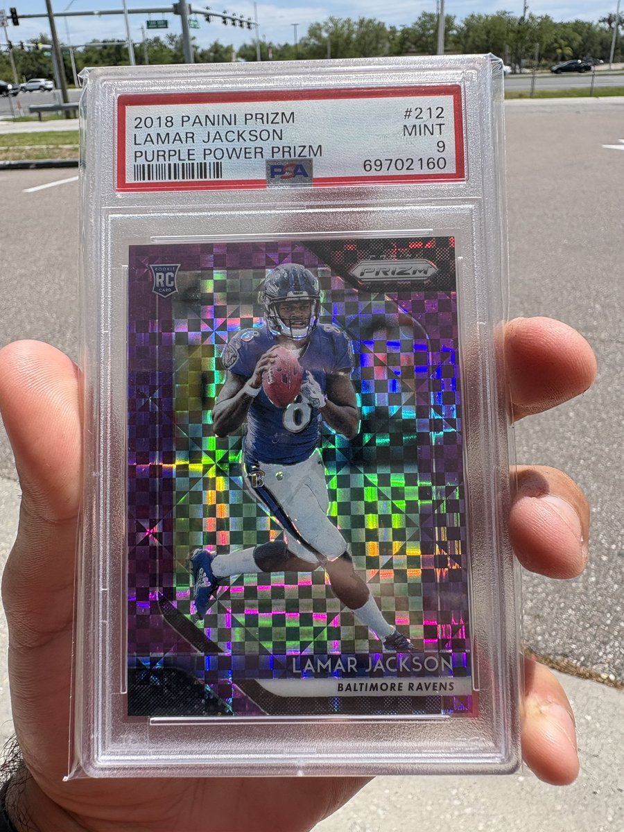 Peteycollection's tweet photo. Never thought I’d own a Lamar rookie… now it’s real.

All the grind, the sacrifices, the patience—it finally paid off. This one means more than just a card.

Grateful for the journey. Glory to God.

What’s your dream card?
#sportscards #lamarjackson #ravens https://t.co/qHCFiTjVnA