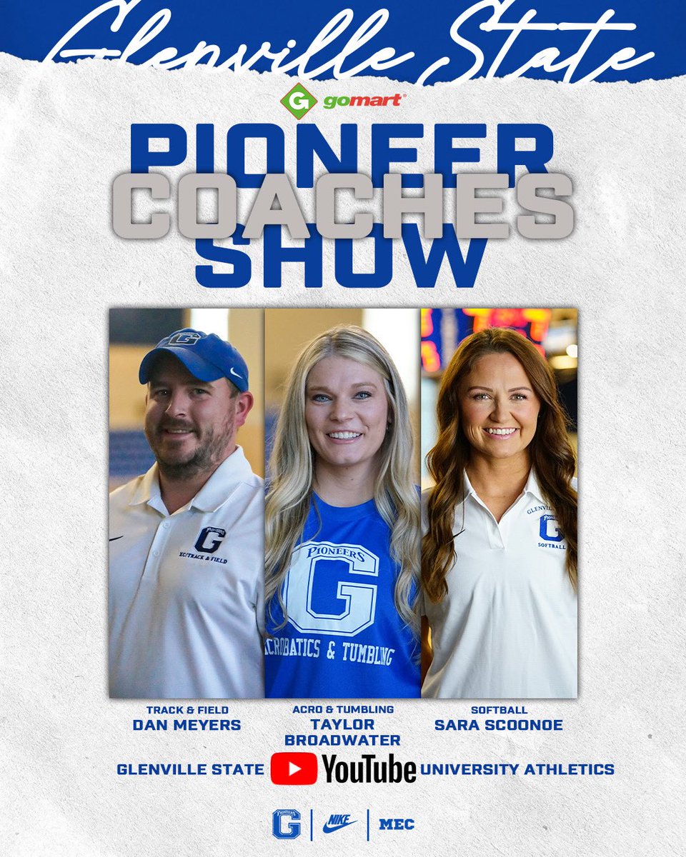GSUpioneers's tweet photo. The @GoMartStores 𝐏𝐈𝐎𝐍𝐄𝐄𝐑 𝐂𝐎𝐀𝐂𝐇𝐄𝐒 𝐒𝐇𝐎𝐖 is now up on our YouTube channel!

Catch up on all of last week’s action for our spring sports on our YouTube channel!

📺 https://t.co/tCsNwJjnNq

#GoPioneers https://t.co/y8U95UBFUM