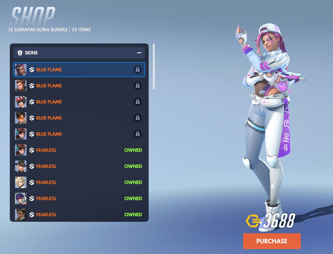 Days Since Last OW Skin tweet media