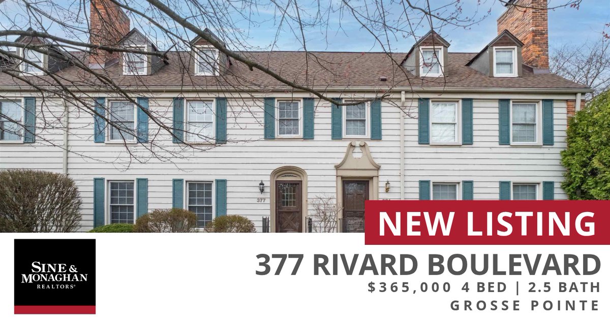 gppollyryan's tweet photo. 📍 New Listing 📍 Take a look at this fantastic new property that just hit the market located at 377 Rivard Boulevard in Grosse Pointe. Reach out here or at (313) 402-8294 for more information!

Listed by Dean J. Sine

Polly Ryan https://t.co/CUHaySrZIF https://t.co/91zoBhP17L