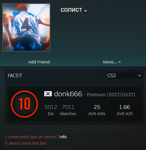 aquaismissing's tweet image. So apparently donk got Community banned on Steam earlier today.