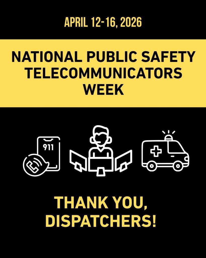 ChiefFitzMPD's tweet photo. National Public Safety Telecommunicators Week: April 12-16 is National Public Safety Telecommunicators Week, a time to recognize and honor the dispatchers who act as a liaison between the public and emergency services during times of need. https://t.co/MJrZUohfZu https://t.co/ntwJkE49RU