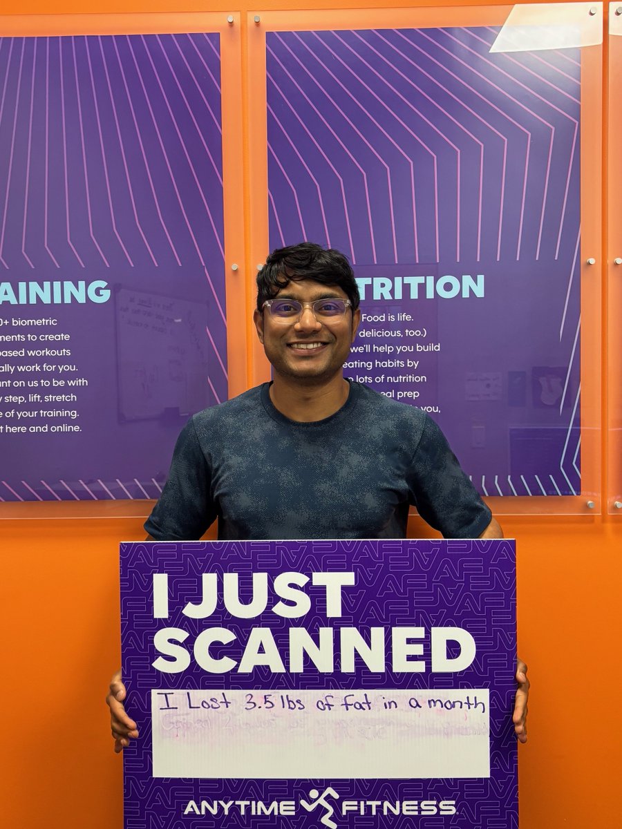 AFTenTen's tweet image. Vikas 💥
3.5 lbs of fat gone in just ONE month. No crash diets, no shortcuts… just consistency stacking wins day after day. 📈
Proof that when you lock in, results follow. Let’s keep it rolling.

#anytimefitness #anytime #gymmotivation #gymlife #fitness #fitnessfamily...