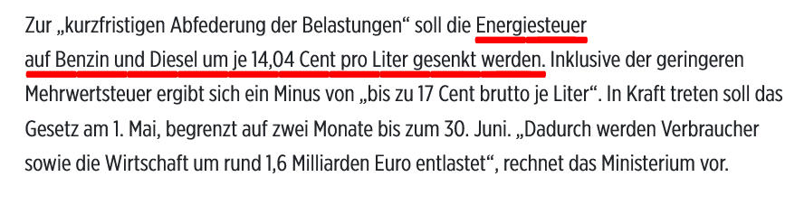 JahnTeam's tweet image. 💥ERWISCHT: ES SIND KEINE 17 CENT💥

#CDU/#CSU vermeldeten genauso wie die Massenmedien, das die #Energiesteuer um 17 Cent pro Liter gesenkt wird.

DAS IST EINE LÜGE!

Wie wir heute sehen sind es nur 14,04 Cent plus MWST. Dann sind es 17 Cent.

🦅#TEAMHEIMAT🇩🇪