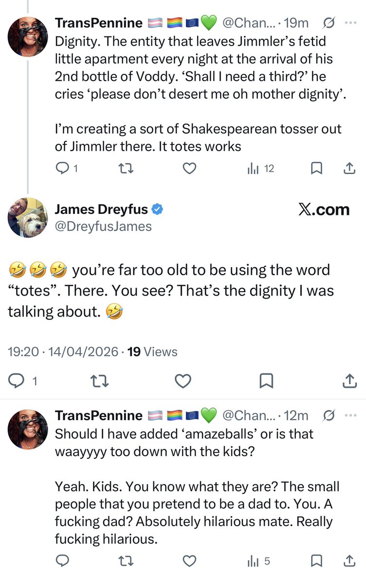 ChantAngle64's tweet image. Does our Jimmler @DreyfusJames have any idea whatsoever of the fool he’s being made to look this evening?