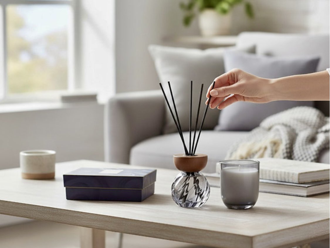 Candles and Reed Diffuser Sets. These delightful coloured glass sets ...