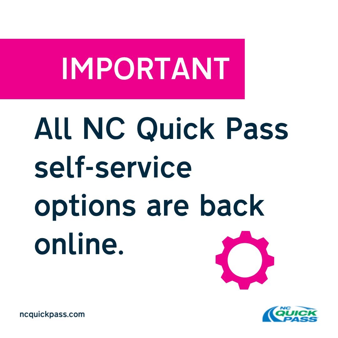 NC Quick Pass tweet media