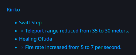 LMAO they actually just gave her a light slap on the wrist only to instantly giga buff her as compensation
it's so funny I can't even be mad