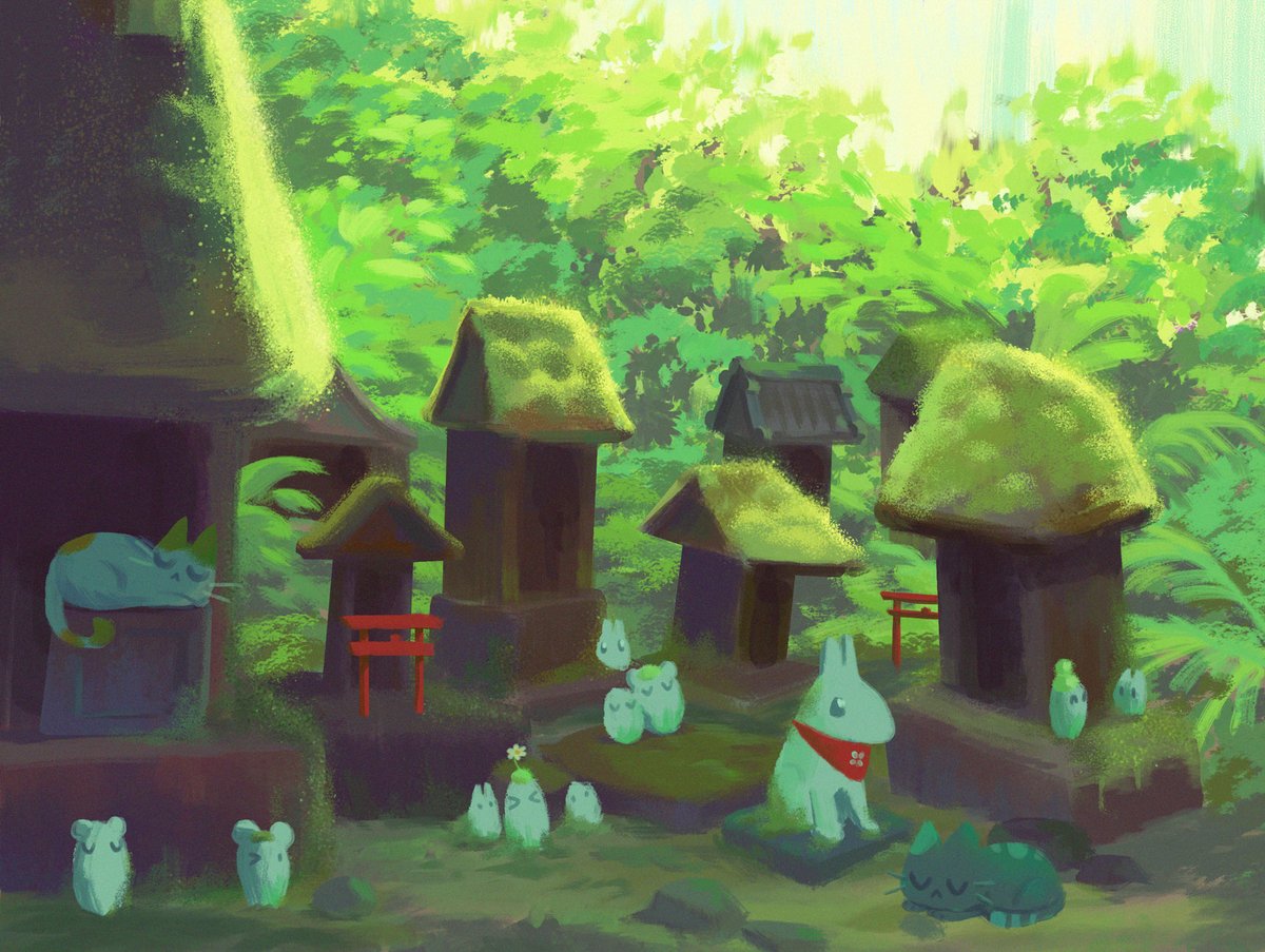 vanipixels's tweet image. Hiya! My name is Vani and I'm a BG painter, visdev artist, and illustrator ദ്ദി(ᵔᗜᵔ)

(can you tell I love the color green?)
#portfolioday