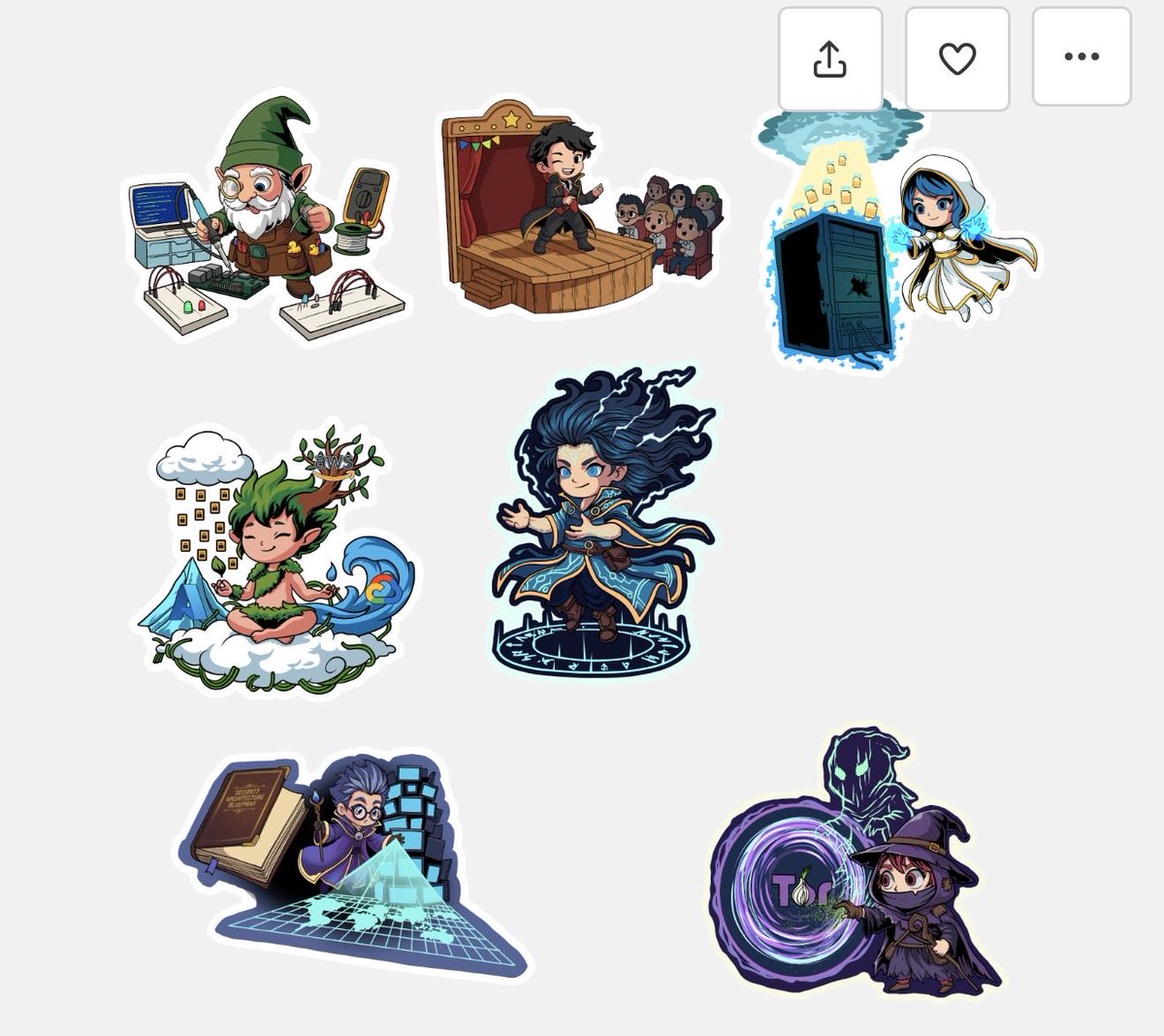 Because I have a new love of creating stickers!! So welcome to my latest drop! DnD meets Cybersecurity! “The Vanguard” and “The Circle”

stickermule.com/secgreene