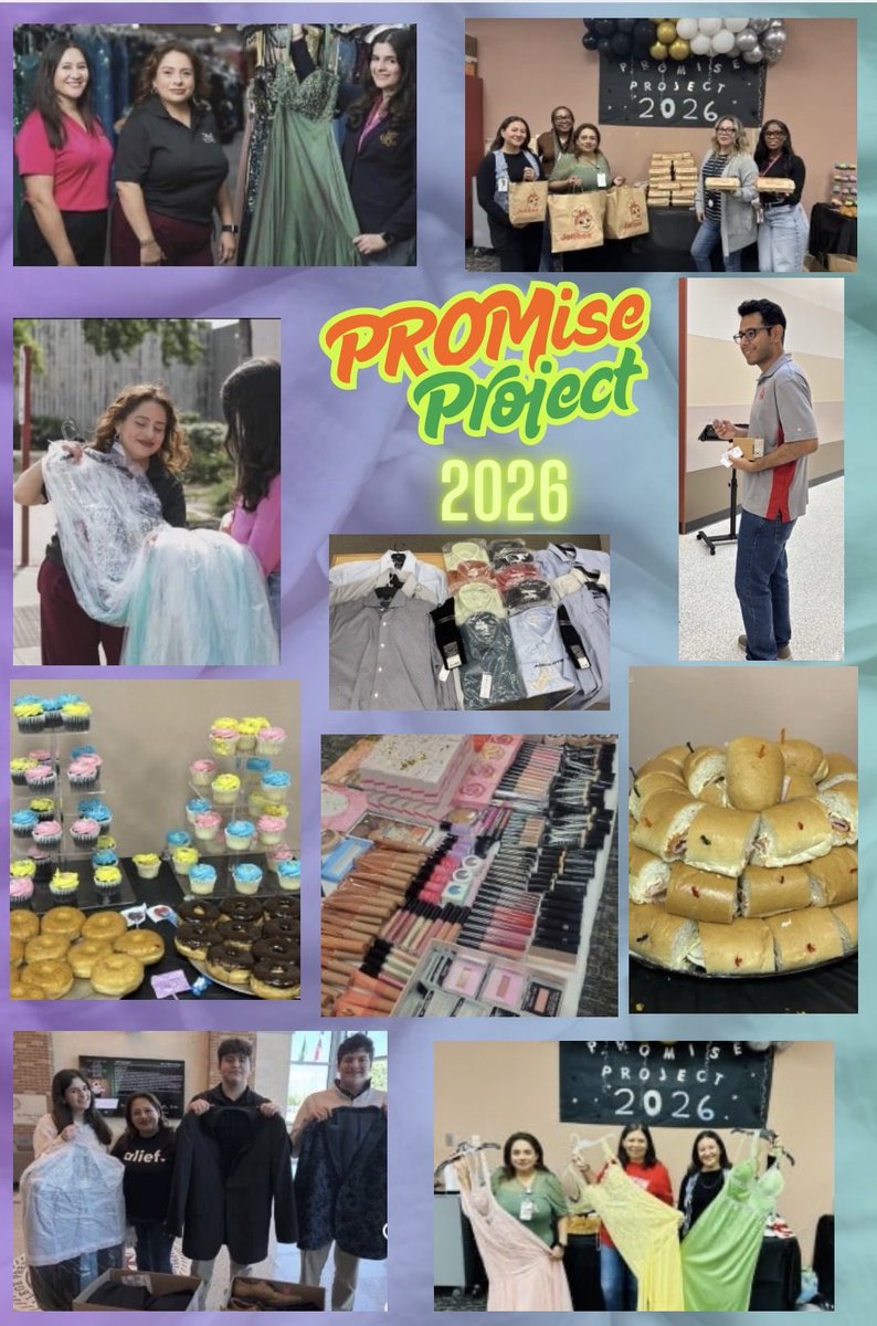 S/O to EVERYONE who made the Alief ISD PROMise Project 2026 a reality 🙏 It was a huge success!  <a href="/ChickfilA/">Chick-fil-A, Inc.</a> <a href="/HEB/">H-E-B</a> <a href="/SOAR_LINC_NHS/">SOAR/LINC/NHS</a> <a href="/AliefCounseling/">Alief ISD Counseling</a> <a href="/SocialWorkAISD/">Alief Social Workers</a> <a href="/AliefISD/">Alief ISD</a> #PaulliesPoBoys <a href="/Jollibee/">Jollibee</a> <a href="/ClutchInsurance/">ClutchCityInsurance</a> #GoodThreads