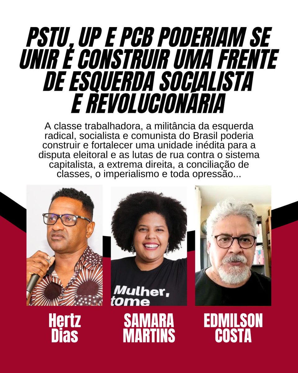 Nós do Movimento de Socialistas Independentes (MSI) nos somamos aos coletivos, tendências, grupos e movimentos que defendem a criação da Frente de Esquerda Socialista e Revolucionária no Brasil, com PSTU, UP e PCB, e lutadores com independência de classe, nas eleições 2026! 🚩