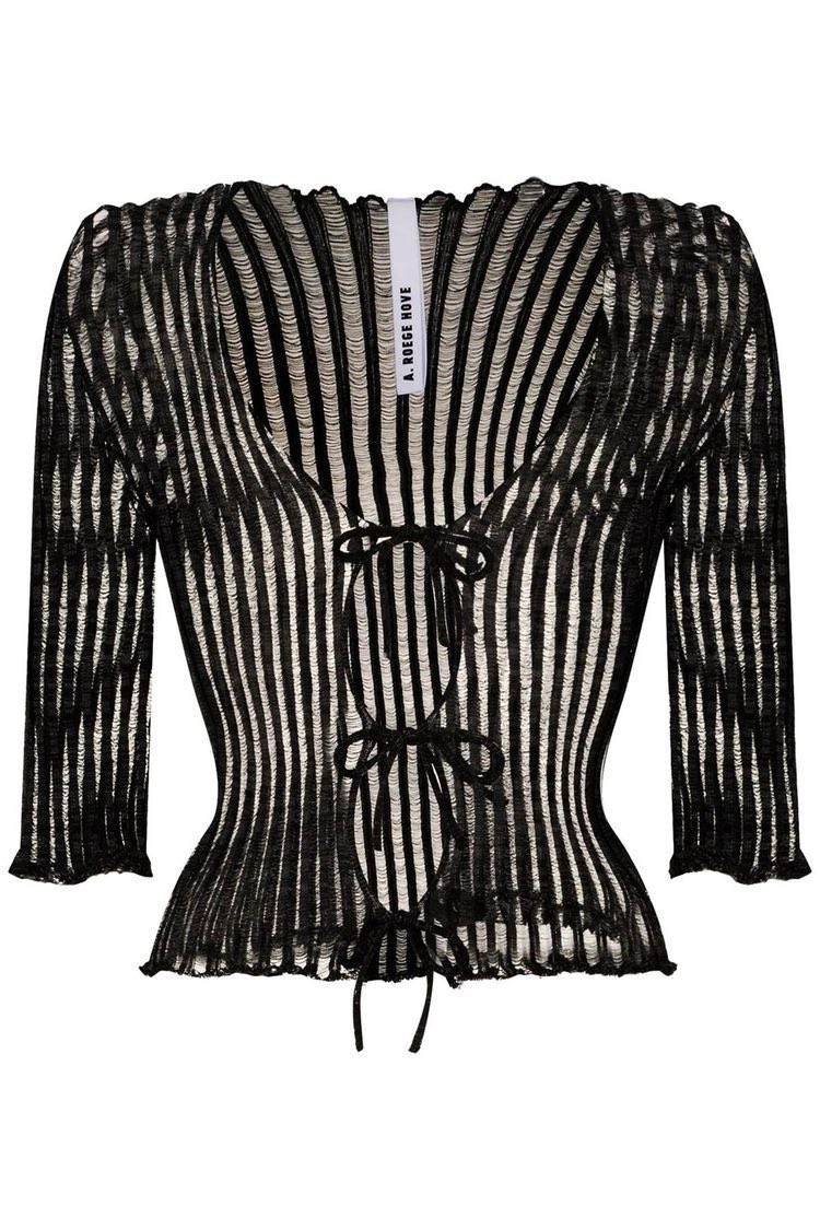 _joulian_'s tweet image. Patricia lace-up cardigan from A. ROEGE HOVE