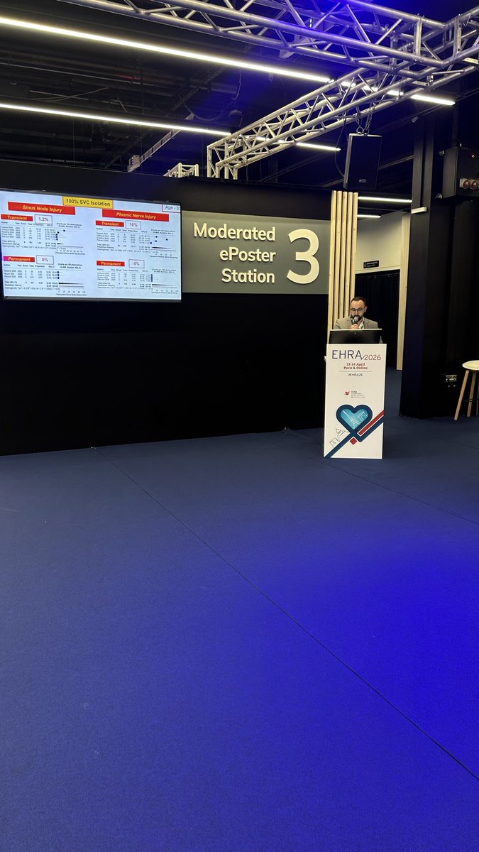 drobaidamk's tweet photo. Grateful to present our work at EHRA Congress 2026 in Paris 🇫🇷

🔹 Superior vena cava isolation – should we go beyond pulmonary vein isolation?
🔹 PFA for treating PVCs-efficacy and safety
🔹 Dual energy efficacy and safety in persistent atrial fibrillation https://t.co/i7VaWVPeyH