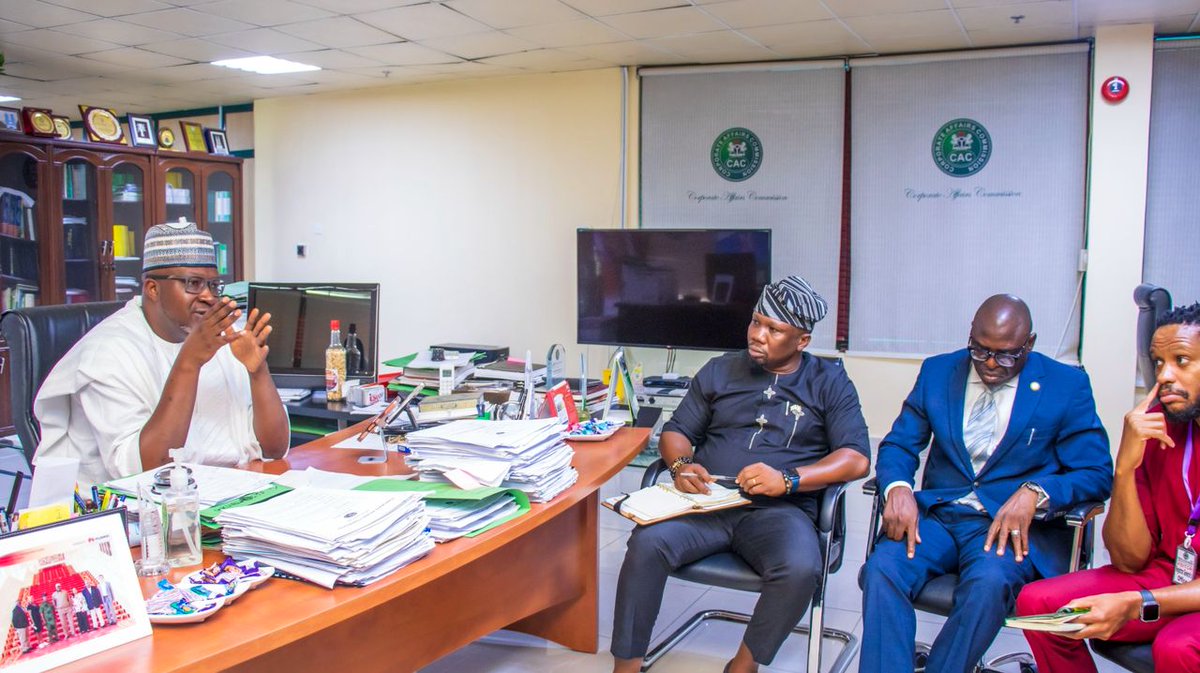 cacnigeria1's tweet photo. RG Receives Digitization Report

The Registrar-General/CEO of CAC, Hussaini Ishaq Magaji, SAN, has reaffirmed the Commission’s commitment to transparency through the digitization of legacy records.

During a meeting with FCDO and Open Ownership, he emphasized ongoing reforms to strengthen data integrity and called for continued partner support to accelerate progress.

Your Company Status Matters.