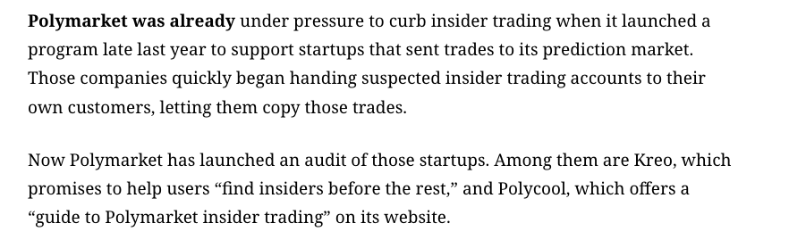 emrosenberg's tweet photo. timely look at self-described insider trading apps sending users to Polymarket, via @MichaelRoddan

https://t.co/lj0LZdKZj2 https://t.co/KcBd0eft1A